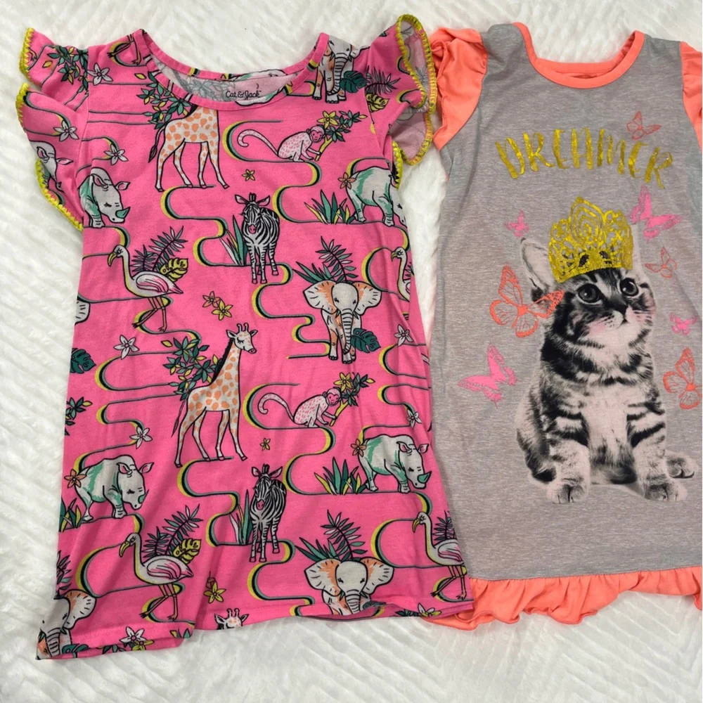Girls‎ Pajama Sets Night Gowns size medium Disney Frozen cat trolls union suit